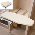 Foldable Ironing Board 12” x 32” Retractable Hidden Ironing Board Closet Ironing Station in Cabinet for Apartment & Small Room