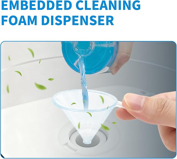 MAMADOU Foam Shield Liquid For Smart Toilet 480ml 2Pack Splash Proof Deodorizing Foaming Agent Powerful Stain-Resistant Special Toilet Bowl Cleaner For Fresh Bathroom