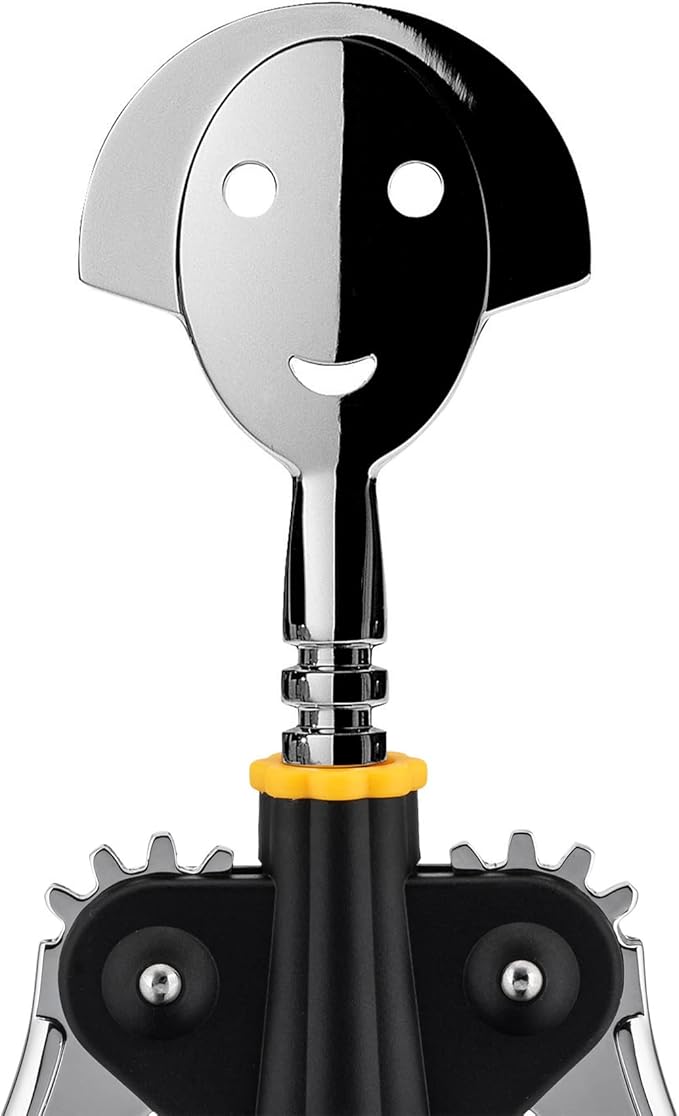Alessi AAM01 B Anna G. - Design Corkscrew, Thermoplastic Resin and Chrome Zamak, Black