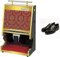 Heavy Duty Shoe Polisher Machine, Commercial Induction Shoe Polishing Machine, Public Electric Shoe Cleaner & Polisher, Electric Shoe Polisher Plug-In Shoe Buffer with Polish Box,G