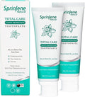 SprinJene Natural Total Care, Fluoride Toothpaste for Strong Teeth & Gum | Natural Toothpaste for Cavity Protection | 2 Pack