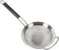 Kuhn Rikon Essential Large Strainer – Stainless Steel Fine Mesh for Sieving, Draining & Blanching – Wide Rim for Stability
