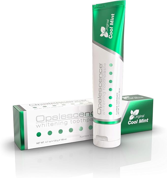 Opalescence Whitening Toothpaste Original 4.7oz - Mint - 1 Pack - 5166-T | Dentist-Developed Oral Care Whitening Fluoride Toothpaste for Daily Use, Surface Stain Removal & Helps Strengthen Enamel