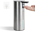 LAOPAO Electric Dish Soap Dispenser for Kitchen, Rechargeable Touch Liquid Hand Soap Dispenser for Bathroom, Stainless Steel Soap Pump, Water-Resistant,11.8oz, Xmas Gift