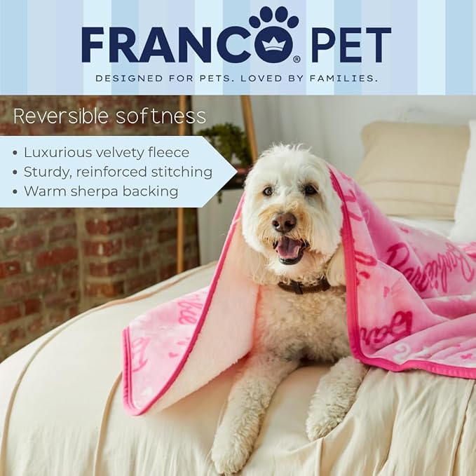 Barbie Waterproof Dog Bed Cover, XL 60x80 Pet Blanket for Furniture Bed Couch Sofa, (Officially Licensed) by Franco