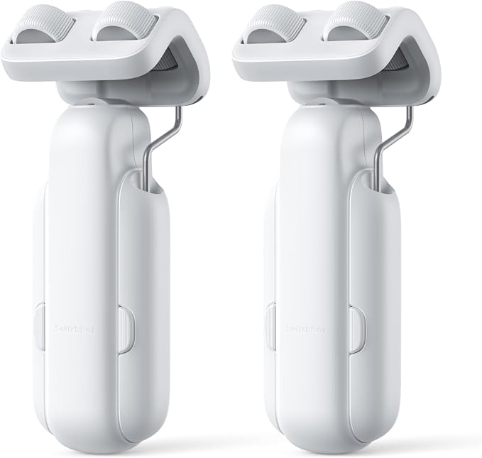 SwitchBot 2025 Automatic Curtain Opener 3 Rod-Bluetooth Remote Control, WiFi&APP Control, Upgraded High-Performance, Add Hub to Work with Alexa, Google Home, HomeKit via Matter(2025 Curtain Opener*2)