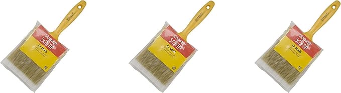 Wooster Brush Q3108-4 Paintbrush Softip, 4-Inch, Yellow (3)