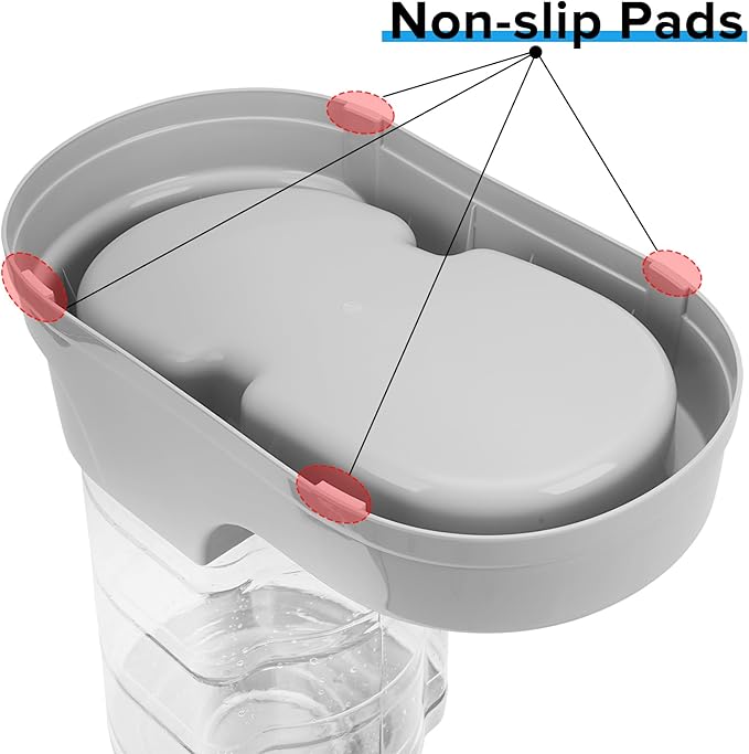 Kenond 9.5L Gravity Large Dog Feeder, Automatic Dogs Food Dispenser | Wide Mouth, Easy to Clean/ Gravity Filled/ Large Capacity/ Multi Pet Home