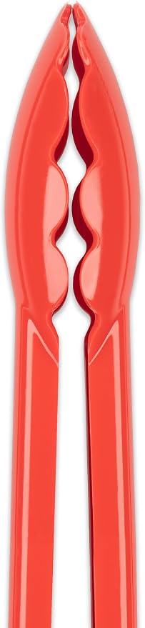 Carlisle FoodService Products salad tongs 12 in – 471205 Heat Resistant Plastic Tongs for Grilling and Food Prep, Dishwasher Safe for Restaurants, Kitchens, Catering NSF Listed, Red