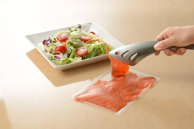 Oaks Leye LS1514 Yubisaki Server Tongs, Easy to Serve Even While Sitting, Stainless Steel, Made in Japan