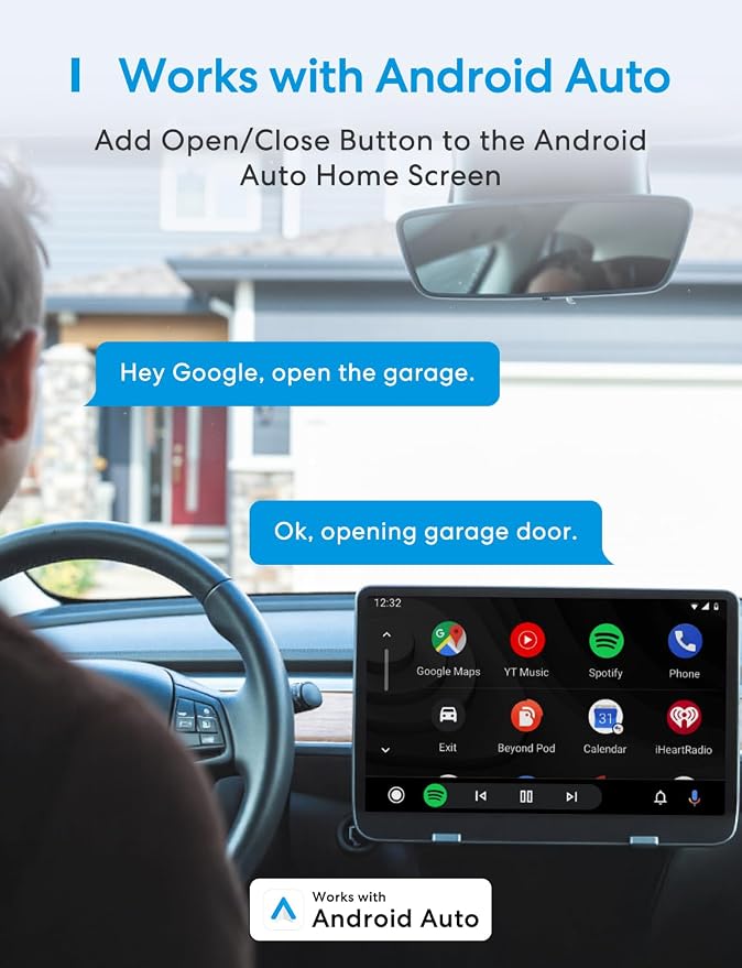 meross Smart Garage Door Opener Remote, APP Control, Compatible with Alexa and SmartThings, Multiple Notification Modes, No Hub Needed