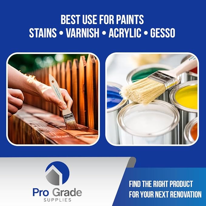 Pro Grade - Chip Paint Brushes - 96 Pack - 2 Inch - Chip Brushes - Versatile for Paints, Stains, Varnishes - 2 Inch Light Brown Chip Brushes Multi-Purpose Use