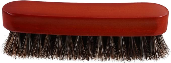 4pcs Wooden Horse Hair Shoe Cleaning Brush Ergonomic Design for Quick Polishing Care Portable Shine Brush for Efficient Shoe Maintenance