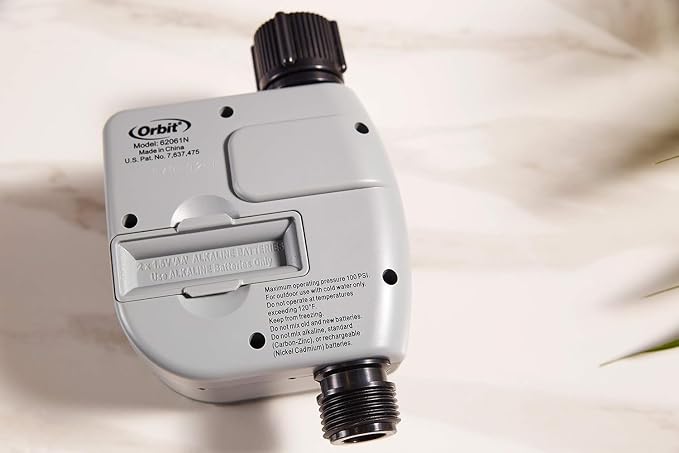 Orbit Programmable Digital Hose Watering Timer - 1 Outlet - Battery Powered - with LCD Screen - Built-in Rain Delay - Water-Resistant - 62061 (3-Pack 1 Outlet)
