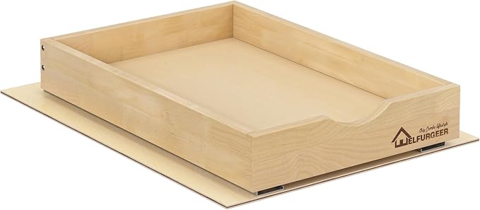 WelFurGeer Soft Close Pull Out Drawers for Cabinets, 14" W x 21" D Pull Out Cabinet Drawer with Heavy Duty Slides, Pull Out Cabinet Organizer, Cabinet Roll Out Drawers, Pull-Out Home Organizers