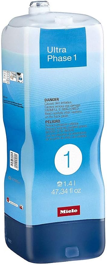 Miele UltraPhase 1 & 2, 2-Component Detergent for Whites/Colors Aqua Fragrance (2, UltraPhase 1 & 2)