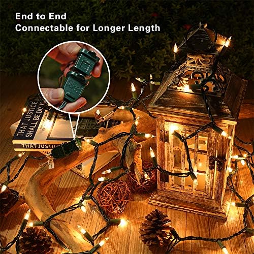 BrizLabs Clear White Incandescent Christmas String Lights 600 Count 139.2ft