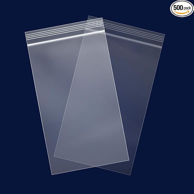 iMailer - 500 Count - 4" x 6" Small Plastic Bags- 2 Mil Clear Reclosable Bags