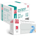 INTCO Basic Medical Synmax Vinyl Exam Gloves,Disposable Gloves - Latex-Free & Powder-Free for Medical,Cleaning,Food Safe - Small, BMPF-3001(Case of 1000,Blue)