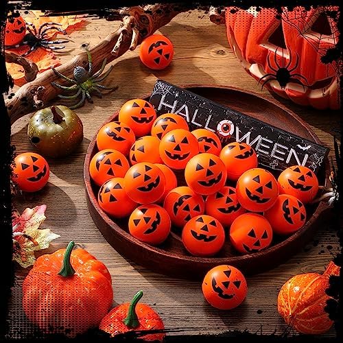 Jerify 500 Pcs Halloween Mini Pumpkin Balls Bulk, 1.57", Pumpkin