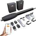 TMT Clifford 500 Premium Single Automatic Gate Opener Up to 20ft and 1200lb Heavy Duty Swing Gate with Remote Complete Kit, Electric Gate Opener for Driveway (App Compatible)