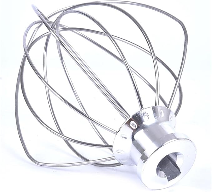 Stainless Steel Balloon Wire Whip, Compatible For KitchenAid, Mixer Attachment K45WW Whip For KSM90 KSM150 Cake Balloon Whisk Egg Cream