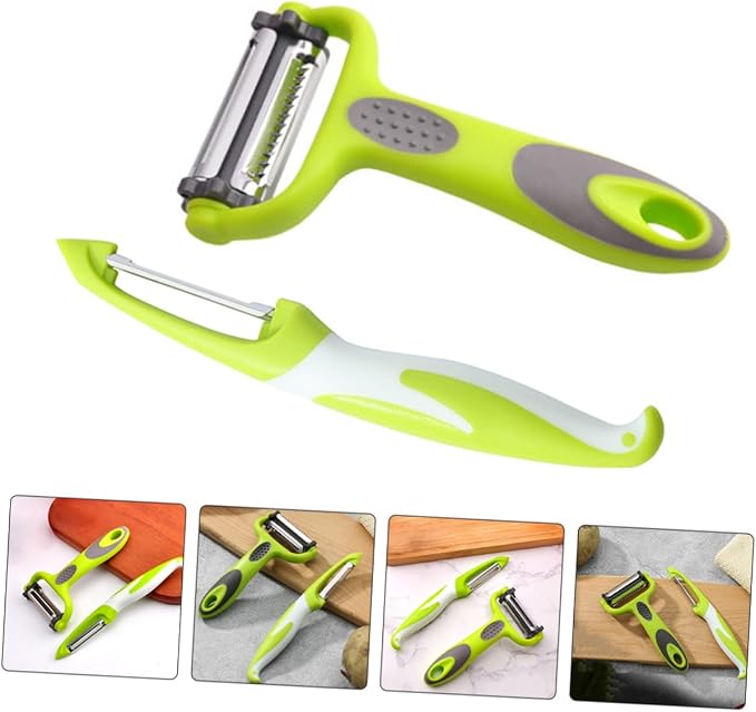 Cheese Grater, 2pcs Paring Peeler Vegetable Peeler Fruit Peeler Stainless Steel PeelerY
