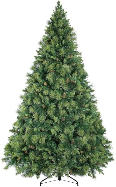 Naomi Home 9ft Artificial Prelit Pine Cone Christmas Tree