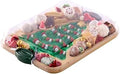 Farberware Tree Build-A-Board with Clear Locking Lid – Holiday Prep and Serve Board for Charcuterie, Cookies, Candy, and Seasonal Entertaining