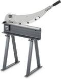 VEVOR Guillotine Shear, 20 in Bed Width Benchtop Cutter, Manual Hand Plate Shear for Metal Sheet Processing, with Q235 Material, High Precision, Stand, for PCB Board, Aluminum, Steel, Copper, Plastic