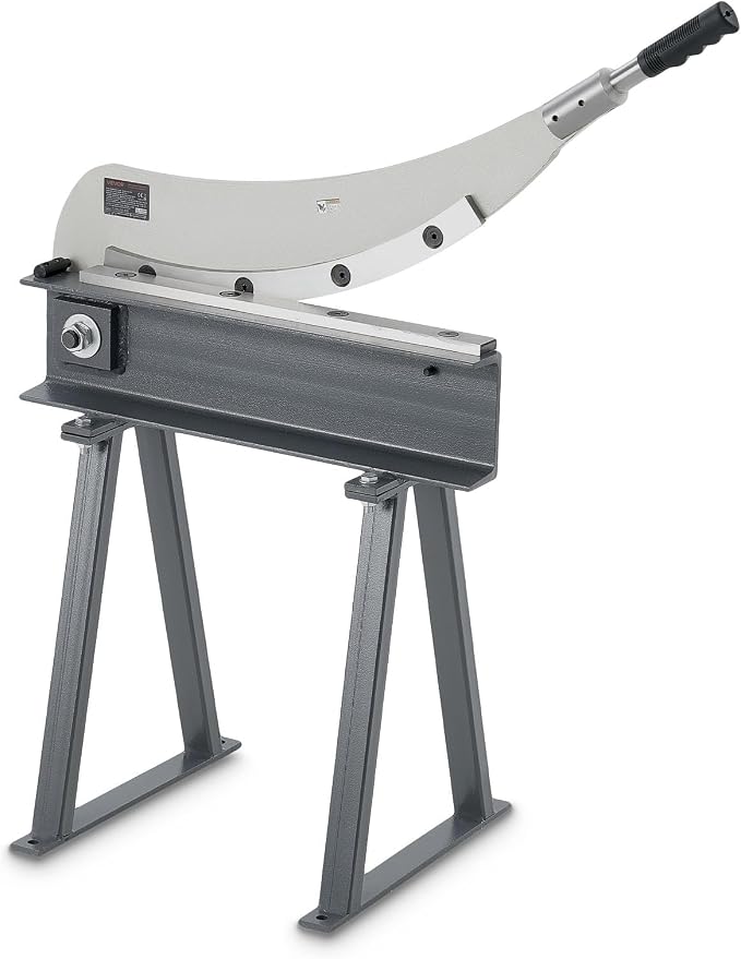 VEVOR Guillotine Shear, 20 in Bed Width Benchtop Cutter, Manual Hand Plate Shear for Metal Sheet Processing, with Q235 Material, High Precision, Stand, for PCB Board, Aluminum, Steel, Copper, Plastic