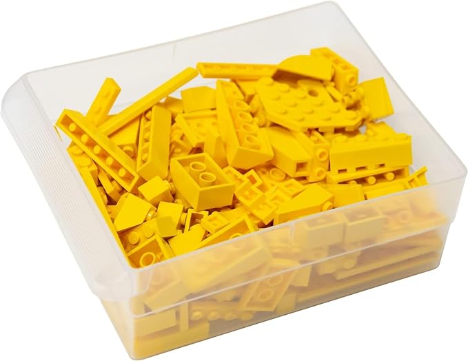 Akro-Mils 44-Drawer Plastic Drawer Storage Cabinet for Garage Organization, Bead Organizer, Building Bricks Storage, Teacher Toolbox, Makeup Organizer, 20-Inch W x 6-Inch D x 16-Inch H, 10144 Yellow