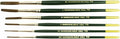 (6) Andrew Mack Brush Hannukaine Quill Brushes Series 79 Size XXS - XL Mixture Squirrel Taklon
