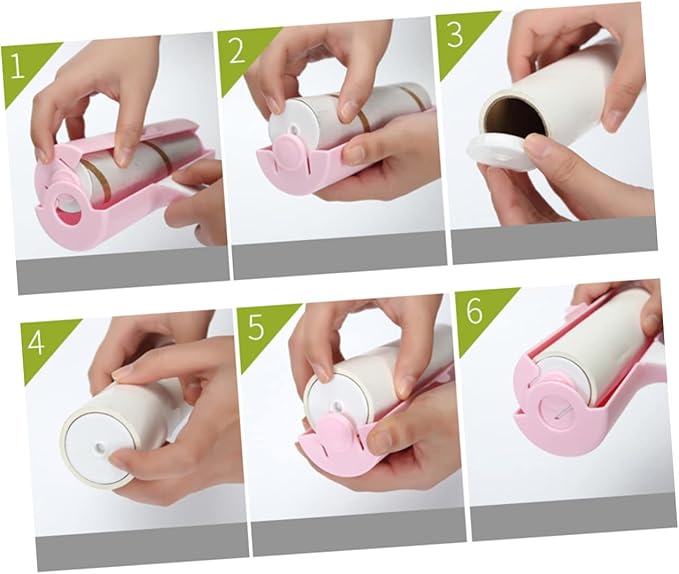 5pcs Tearable Sticky Paper Cleaning Tape Pet Hair Lint Dust Cleaner Lint Roller Accessory Stickiness
