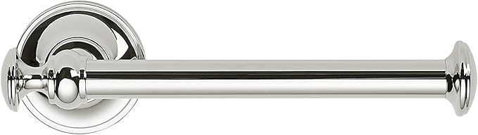 khtumeware Toilet Paper Holder Vibrant Polished Nickel Tissue Roll Holder for Bathroom Organization and Storage Single Post Toilet Tissue Holder Wall Bathroom Accessories (1-Pack)