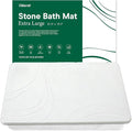 XMarrat Large Stone Bath Mat, 31.5'' x 19.7'' Super Absorbent Diatomaceous Earth Bath Mat Large, Quick Drying Non-Slip Diatomite Stone Bath Mats for Bathroom, Easy to Clean