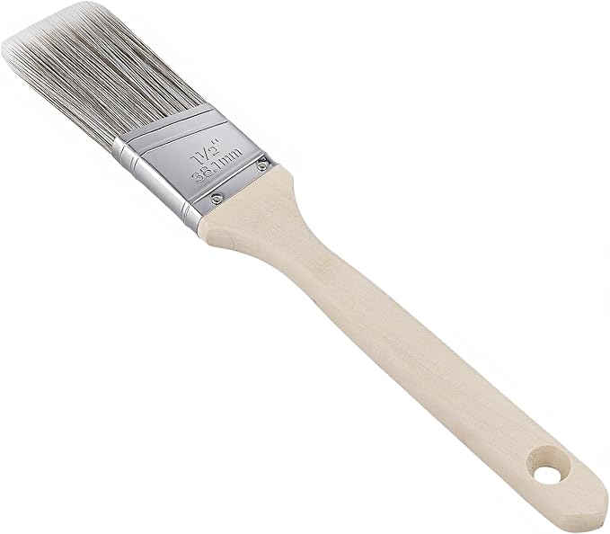 15 PCS 1.5 Inch Paint Brushes Set, Angle Sash Brush Wooden Handle Paintbrush for Painting Walls, Acrylics, Stains, Interior Exterior Home Improvement