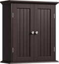 ChooChoo Bathroom Wall Cabinet, Over The Toilet Space Saver Storage Cabinet, Medicine Cabinet with 2 Door and Adjustable Shelves, Cupboard
