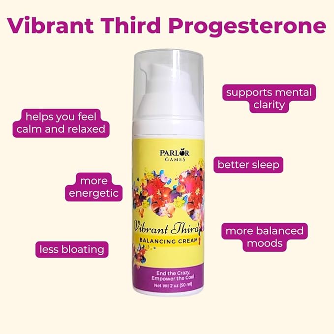 Parlor Games Happy Hormone Bundle: Silky Peach Estriol, Vibrant Third Progesterone & ReBounce DHEA Creams