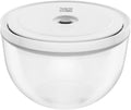 ZWILLING Fresh & Save BOWLS Vacuum Glass Bowl, Medium, Airtight Food Storage Container for Meal Prep, Leftovers and Mixing, BPA-Free, Dishwasher Safe