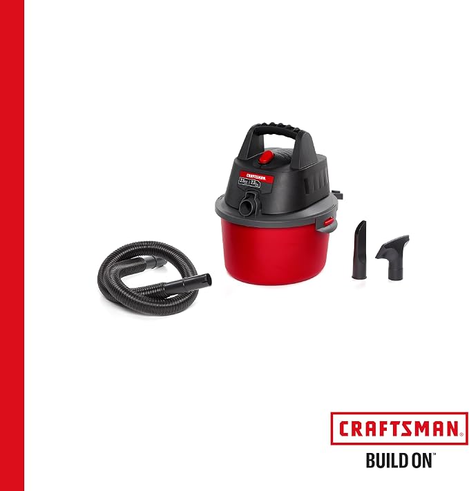 CRAFTSMAN CMXEVBE17250 2.5 Gallon 2.5 Peak HP Wet Dry Shop Vacuum