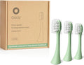 ODAY Plant-Based Electric Toothbrush Heads, Long-Lasting Replacement Brush Heads, Compatible Only with Sonic Electric Toothbrush Green - Pack of 3