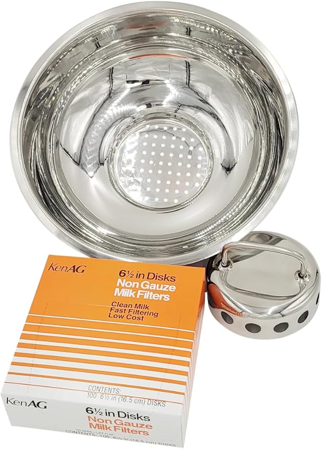 SS Strainers (Large Strainer & Pail Combo, 17 L Pail & Large Strainer Combo)