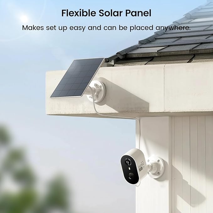 aosu 2K Add-on Camera, Work with SolarCam Lite's aosuBase, Up to 6 Cameras Total to 1 Lite's aosuBase