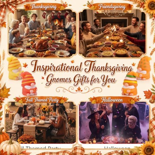 24 Sets Thanksgiving Gnome Gifts Fall Thanksgiving Party Favors