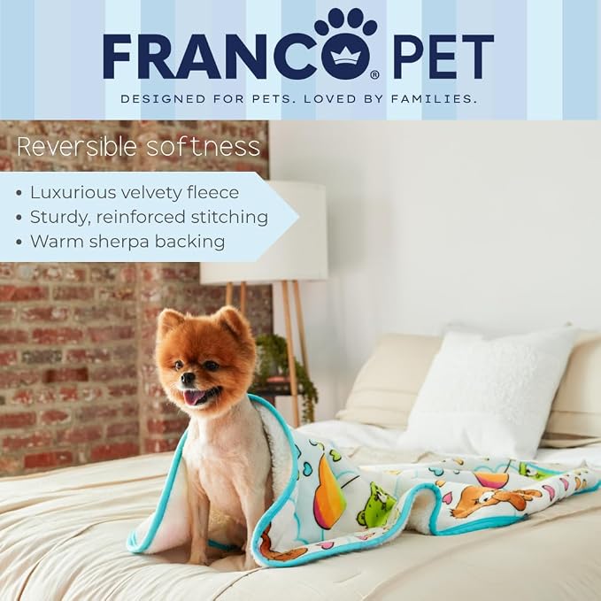 Care Bears Waterproof Dog Bed Cover, Large 30x40 Pet Blanket for Furniture Bed Couch Sofa, (Officially Licensed) by Franco