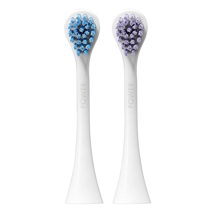 Curaprox Hydrosonic Brush Heads Power Duo – for Healthy Gums, Braces & Implants | Gentle Yet Powerful Sonic Cleaning | 2-Pack | Compatible with All Curaprox Sonic Models | Swiss Made