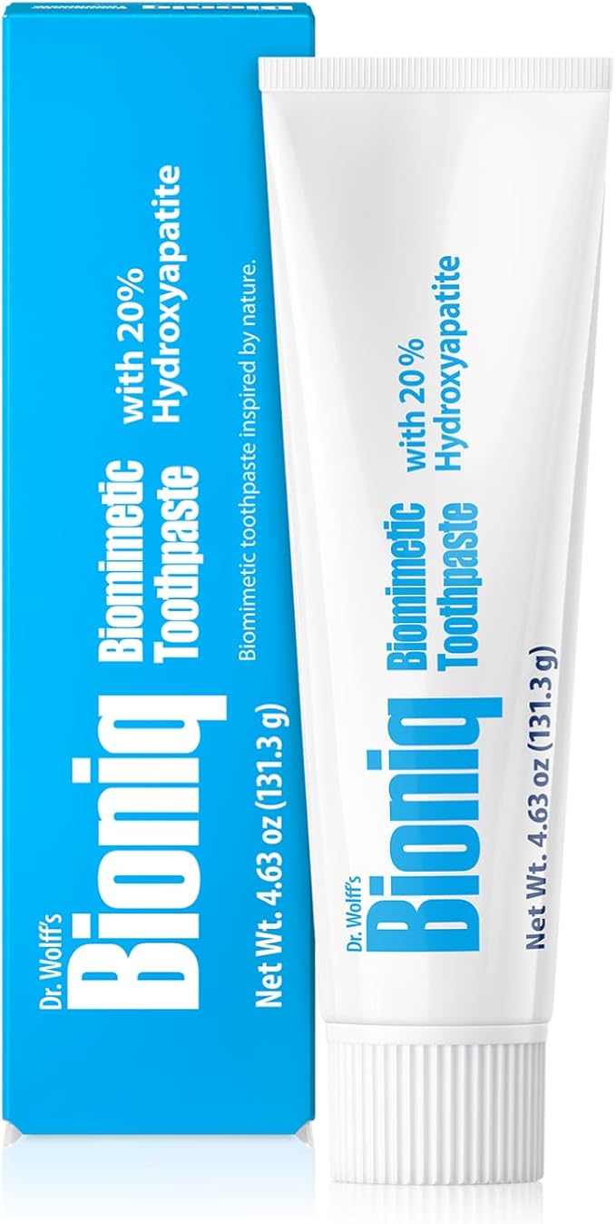 Bioniq Classic 20% Hydroxyapatite Toothpaste 4.63 Oz | bioHAP and Fluoride Free Toothpaste for Daily Use, Clinically Tested, Expert for Enamel and Gum Care, 4.63 Oz 1 Pack