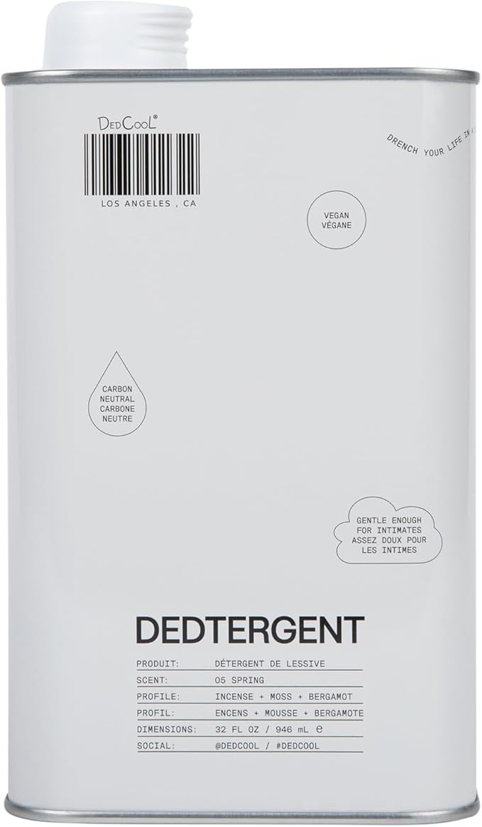 DedCool Liquid Laundry Detergent in 05 Spring | Luxurious Scent | Stain-Removing Formula | Infused with Natural Essential Oils | Non-Toxic | Up to 60 Washes | 32 fl oz