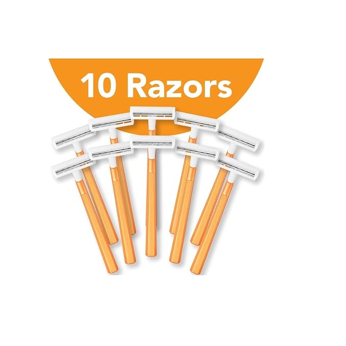 BIC Twin Select Disposable Razors; 2 Blades For a Smooth and Comfortable Shave; Sensitive Skin; Green Handle; 10 Piece Razor Set